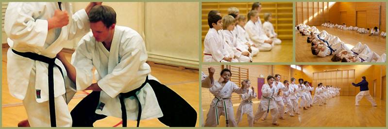 Bildekomposisjon av karate. Foto.